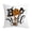 D, variant on Vintage Halloween Throw Pillow Covers 18x18,Pumpkins Ghost Bat Pattern Seasonal Decorative Horror Cushion Case Decoration for Home Sofa Couch Bed