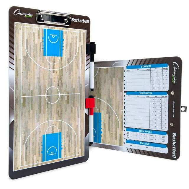 Portapapeles de borrado en seco Champion Sports Coaching Baloncesto