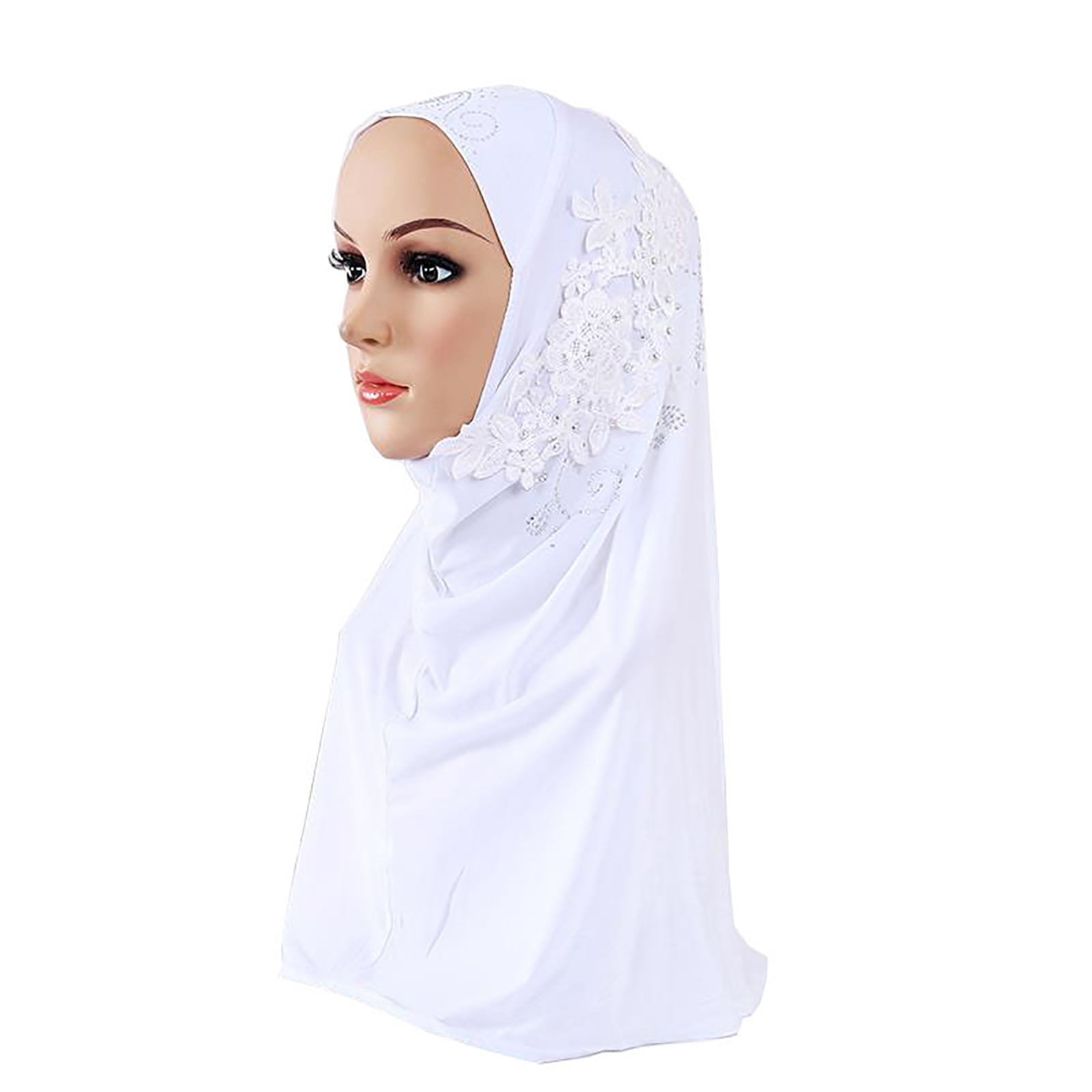 Muslim Sequin Embroidery Beaded Scarf Shawl Islamic Headwear Hijab Women Scarves 