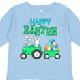 thumbnail image 4 of Inktastic Happy Easter Bunny and Tractor Boys or Girls Long Sleeve Toddler T-Shirt, 4 of 5