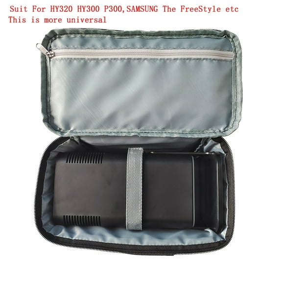 HY300 HY320 Storage Case Travel Carry Projector Bag for Samsung The Freestyle Zipper Protector Carrying Bags for Beamer Black