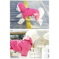 thumbnail image 4 of Billuyoard Chubasquero impermeable para mascotas de viaje, Poncho impermeable de PVC para animales pequeños, chubasquero de 4 patas, ropa Ropa para mascotas Azul S, 4 of 6