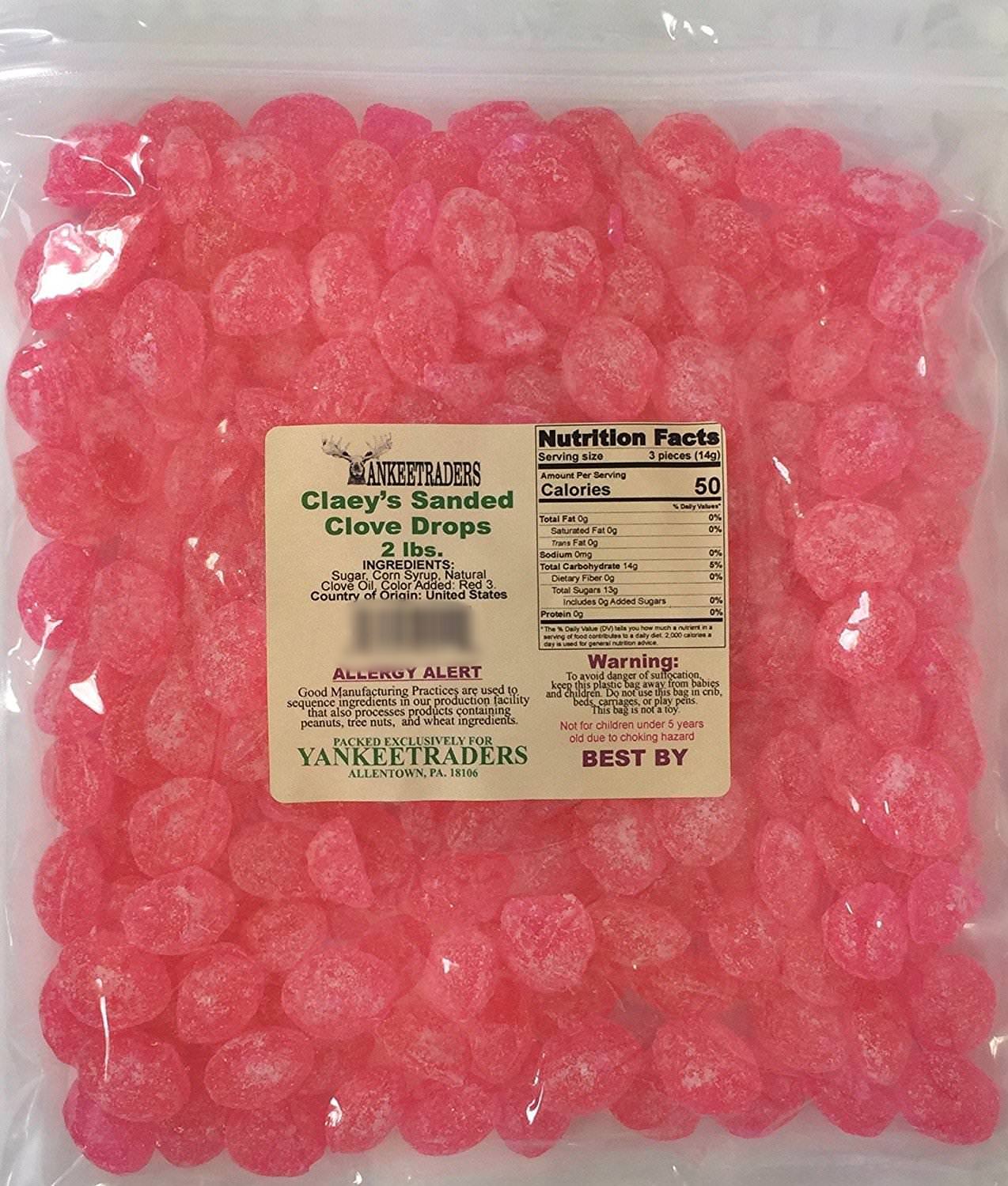 Claeys Sanded Clove Candy Drops 4 lbs.