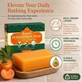 thumbnail image 4 of Kaori Deodorizing Persimmon Soap – Gentle for Dry & Aging Skin, Japanese Persimmon + Green Tea Extract, Natural Body Wash for Men & Women – All-Day Freshness (1PCS), 4 of 7