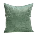 thumbnail image 1 of Parkland Collection PILE11199P Housse de Coussin Carrée Transitionnelle Verte Charlotte avec Insert en Poly - 20 x 20 x 7 Po., 1 of 2
