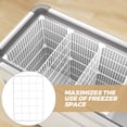 thumbnail image 3 of Separador de congelador horizontal con estante de rejilla multicapa para paletas de hielo, divisores de congelador ajustables para almacenar alimentos y bebidas, diseño ventilado para mayor frescura., 3 of 7