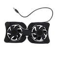 WEUVEB Notebook Cooling Pad Black Laptop Cooler Fan with Slip-Resistant ...
