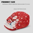 thumbnail image 4 of CHAQLIN Santa Claus Snowman Newsboy Hat, Soft Vintage Forward Newsboy Hat Wrinkle-Resistant Newsboy Cap for Driving Outdoor, 4 of 4