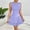 Purple, variant on TAGOLD Womens Camis Sleeveless Dress Solid Color Ruffle Hem Ruched Summer Fashion Casual Dress