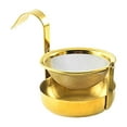 thumbnail image 2 of simhoa 360 Rotatable Tea Strainer with Handle Teaware Fine Mesh Kitchen Tool golden, 2 of 8