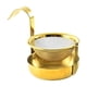 thumbnail image 2 of Colador de té giratorio, herramienta de cocina, accesorios de té portátiles de acero inoxidable 304, tetera para el hogar, cocina, cafetería, dorado Macarena colador giratorio, 2 of 8