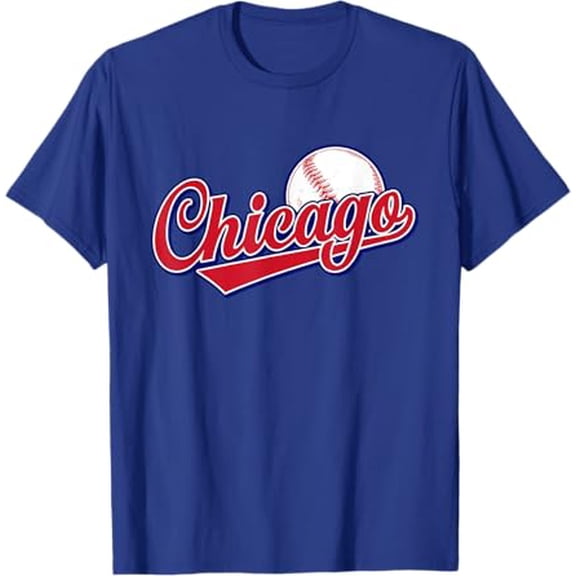 Vintage Chicago Funny Baseball Lover Graphic Men Women T-Shirt