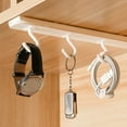 thumbnail image 6 of Travelwant Kitchen Hanging Pot Rack, Cabinet Mounted Pot and Pan Hanging Rack with Adjustable 4 Hooks, Pull Out Cabinet Pantry Storage and Organization, 6 of 7