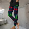 thumbnail image 6 of Hvot&aat Christmas Leggings for Women Stretch Xmas Printed Yoga Pants Casual Hip Lift Leggings Sports Tight Slack, 6 of 7