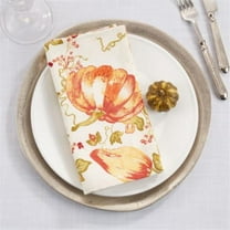 Saro Lifestyle Pumpkin Design Table Napkin (Set of 4)