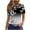 Black(Type 16), variant on Otvok Women'S T-Shirt Summer Purple Tops Short Sleeve Vacation Casual O-Neck Blouse Tee