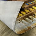 thumbnail image 5 of Ambesonne European Place Mats Set of 4, Historical Colosseum, Standard Size, Royal Blue Yellow Brown, 5 of 6