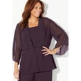 thumbnail image 4 of Catherines Women's Plus Size Masquerade Beaded 3-Piece Pant Suit, 4 of 6