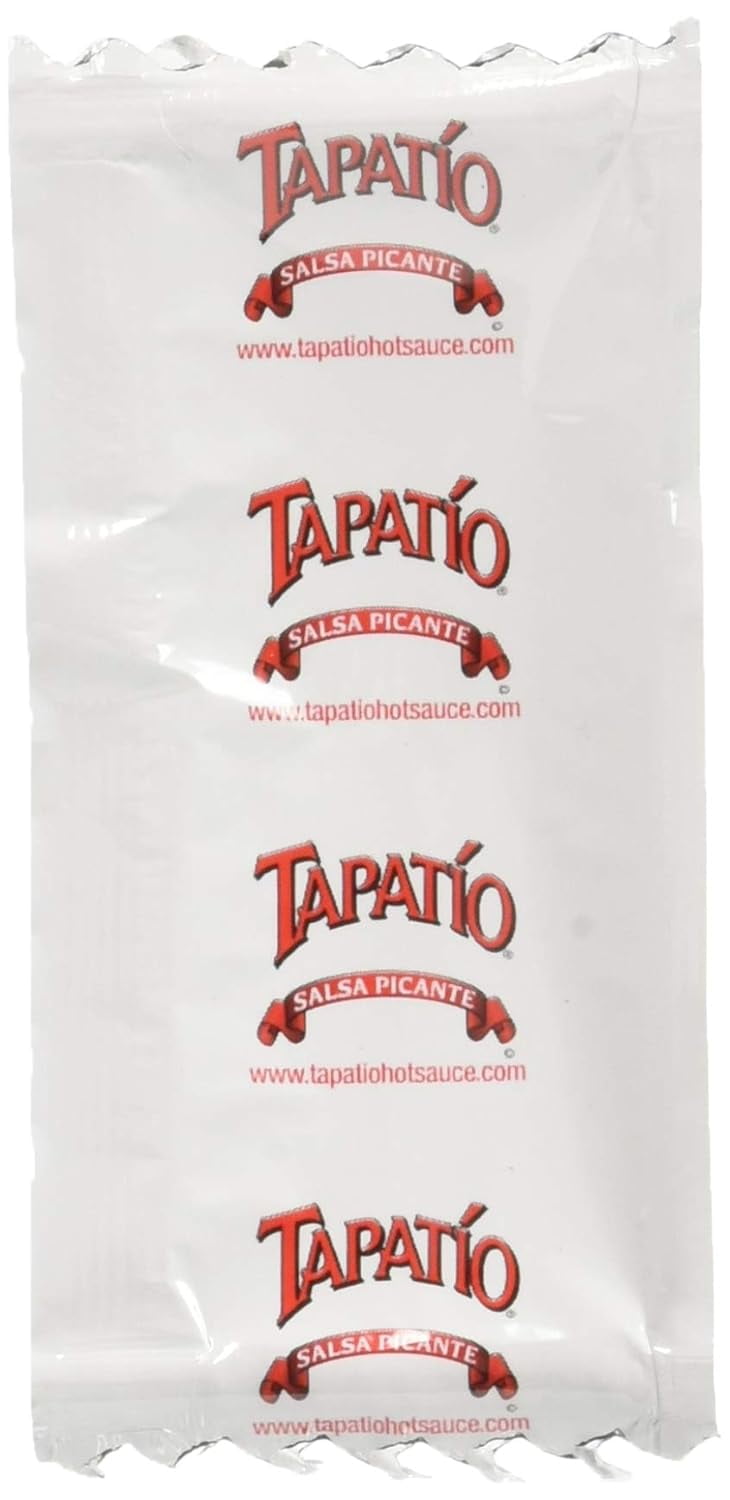 Tapatio Hot Sauce Travel size 1/4 oz 7 Gram (Pack of 50) Packets, Bundled by SUPERDEALS with Mystery Gift