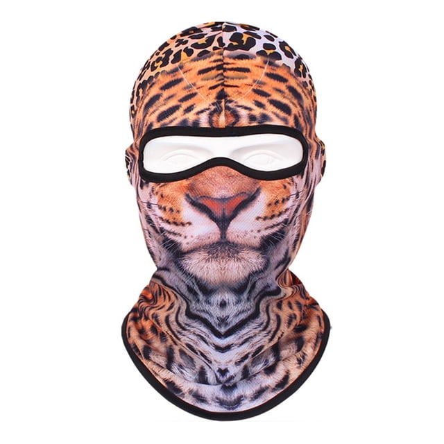 Animal Print Cycling Face Sweat Absorbing Quick Drying Breathable Sun Headgear for Outdoor Sports