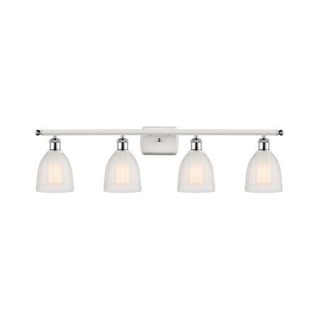 

Innovations 516-4W-WPC-G441-LED Brookfield 3 Light Bath Vanity Light part of the Ballston Collection White and Polished Chrome