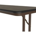 thumbnail image 2 of Pemberly Row 3/4" High Pressure Folding Seminar Table with Off-Set Leg Walnut, 2 of 6