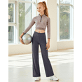 thumbnail image 7 of G4Free EverGoing Girls Wide Leg Pants High Waisted Soft Stretchy Sweatpants with Pockets 6-12 Years School Sport, 7 of 7
