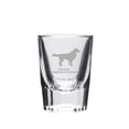 thumbnail image 1 of German Longhaired Pointer Deep Etched Shot Glass, 1 of 1