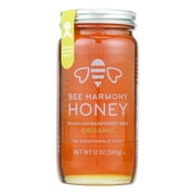 Bee Harmony 2457406 12 oz Rainforest Raw Honey, Case of 6