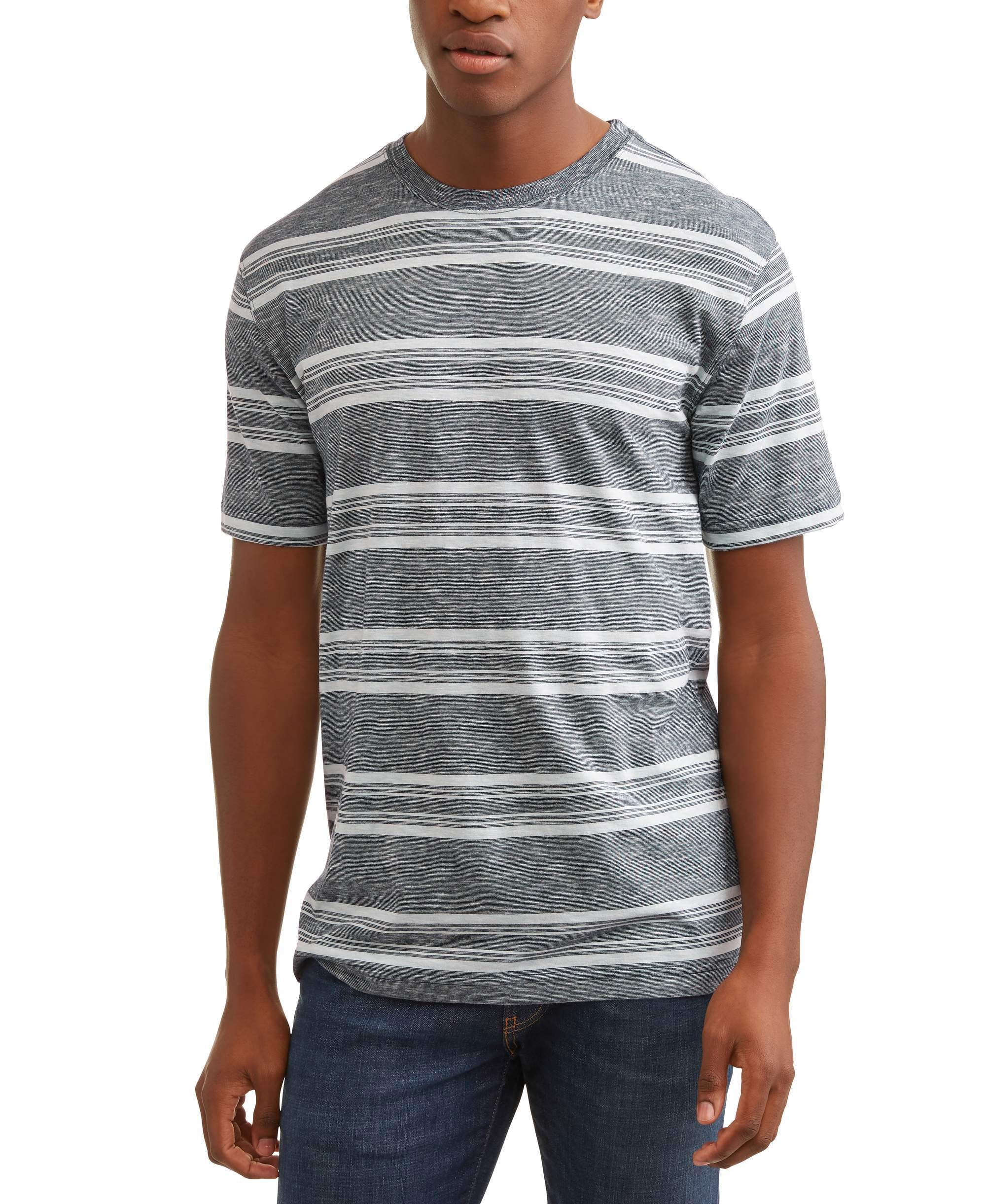 George Men's and big and tall men's stripe tee, up to size 3xlt ...
