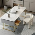 thumbnail image 4 of Modern Luxury Office Desks Slate Study Home Bedroom Office Desks Design Computer Escritorio Ordenador Work Furniture QF50OD My Lux Decor Round, 4 of 8