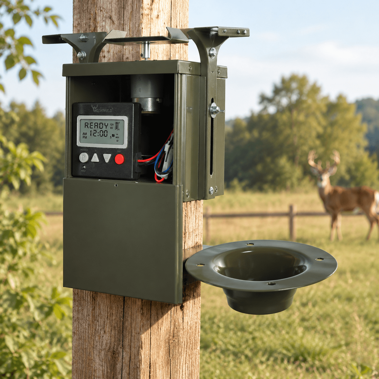 6-Volt Deer Feeder Digital Power Control Unit Weather Resistant Easy Installation