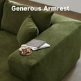 thumbnail image 4 of Ovios Sherpa Sectional for Living Room Modular Green Sleeper Sectional Couches and Sofas with Chaise Lounge Modern 104" Oversized L-Shape Sofa No Assembly Required, 4 of 10
