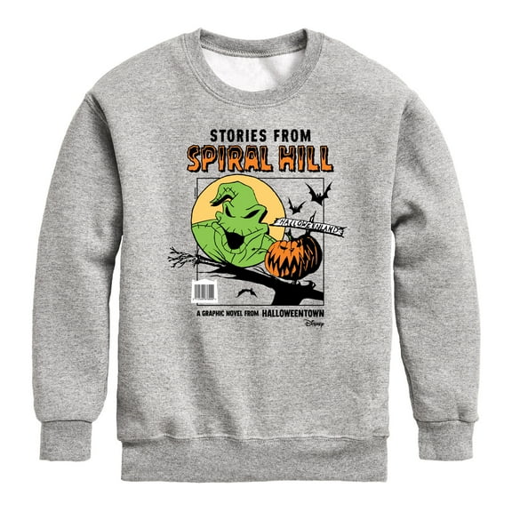 Disney - The Nightmare Before Christmas - Spiral Hill, Halloweentown - Toddler & Youth Crewneck Fleece Sweatshirt