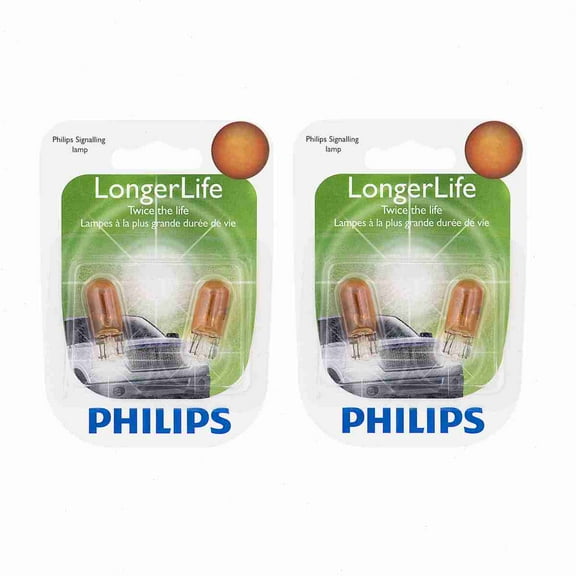 2 pc Philips 194NALLB2 Long Life Turn Signal Light Bulbs compatible with 47794 BP194NALL