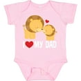 thumbnail image 3 of Inktastic Fathers Day I Love My Dad Boys Lion Boys or Girls Baby Bodysuit, 3 of 5