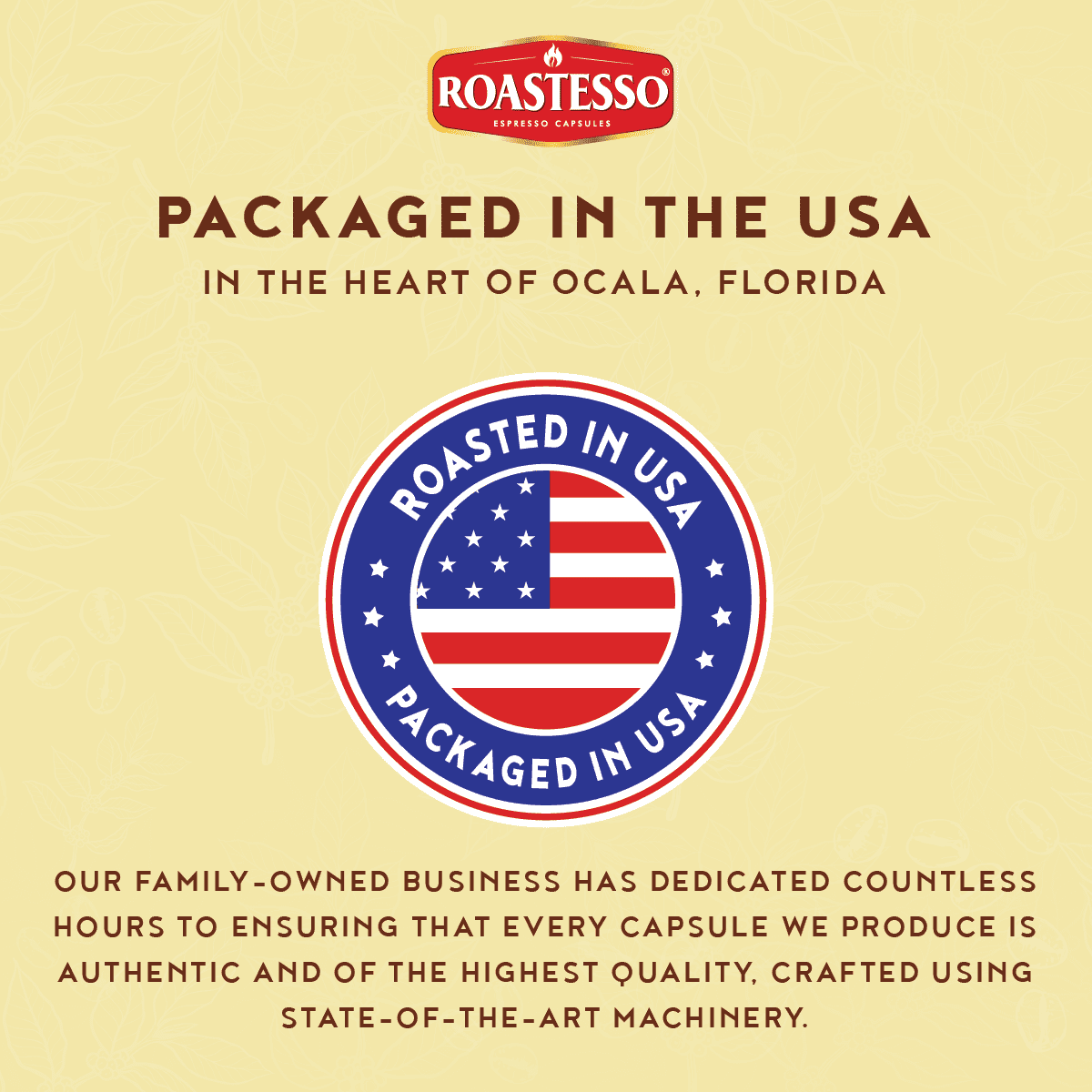 Roastesso Coffee Natural French Vanilla Flavored Nespresso Capsules Compatible OriginalLine Espresso Pods, Intensity 7 (40 Count)