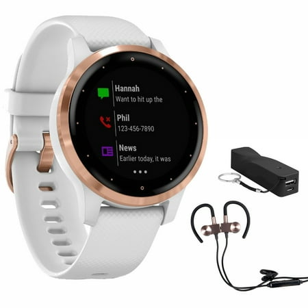 Garmin Vivoactive 4S Smartwatch (010-02172-21) with Wireless Sport Earbuds & More