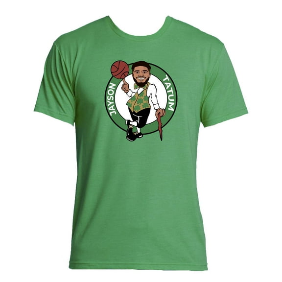 TRIBLEND Jayson Tatum Celtics Cartoon Logo Shirt T-Shirt 2XL