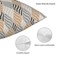 thumbnail image 3 of Wukai Geometric Premium Polyester Fleece Pillow Covers with Hidden Zipper Closure,Luxuriously Soft and Durable-26"x26", 3 of 7