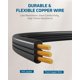 thumbnail image 3 of DEWENWILS - Cable de extensi&oacute;n de enchufe plano de 6 pies, tira de alimentaci&oacute;n ultra delgada de 3 puntas, 13A/125V/1625W, cable de alimentaci&oacute;n plano a tierra de 16/3, 3 of 7