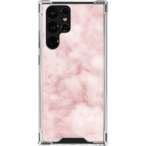 Skinit Marble Blush Marble Galaxy S22 Ultra Clear Case