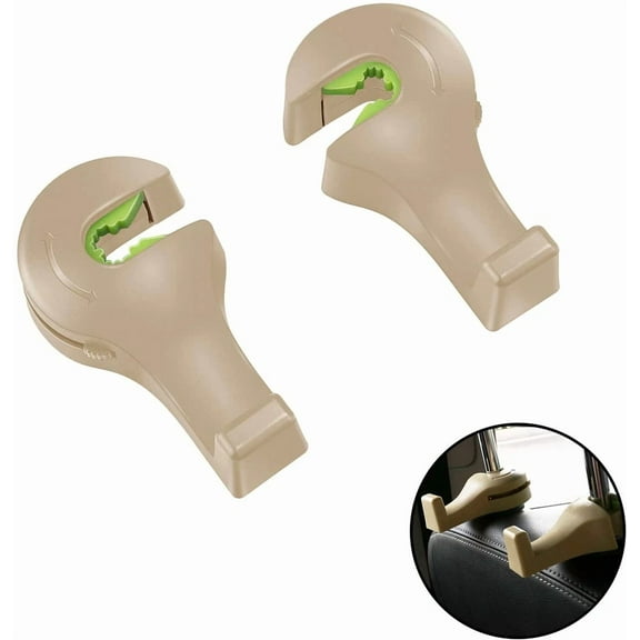 Pack Of 2- Car Back Seat Headrest Hooks Accessories