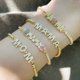 thumbnail image 2 of Shcool Mom Mama Pendant Bracelet Inlaid CZ White Zircon Adjustable Chains Bracelets For Women Mother's Day Jewelry Gifts Gao Jinjia LED, 2 of 2