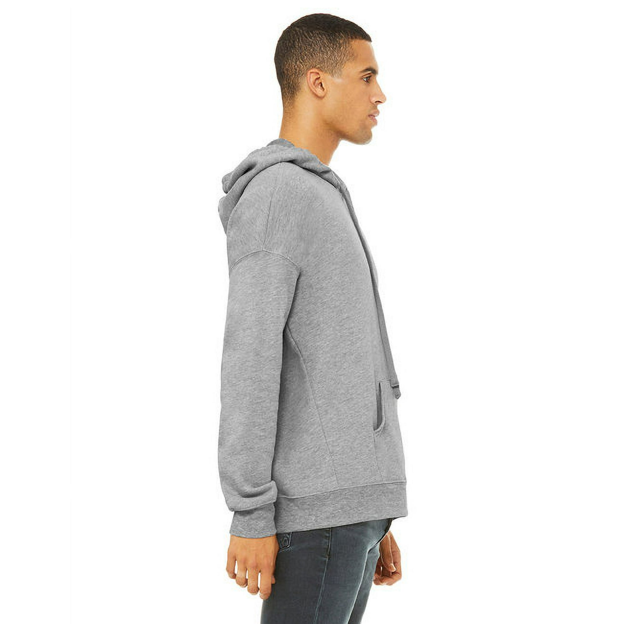 Bella Canvas 3729 Unisex Sponge Fleece Pullover DTM Hoodie Athletic Heather XS
