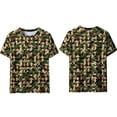 thumbnail image 6 of PNTUTB Men's and Women's Summer Fashion Camouflage Casual Loose Crew Neck Short Sleeve Comfortable Pullover Tops, 6 of 6