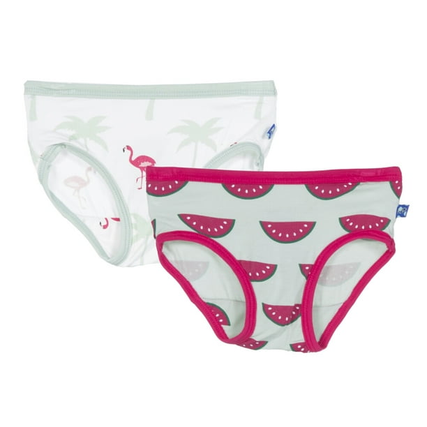 KicKee Pants KicKee Pants Little Girls Underwear (Set of 2) Natural