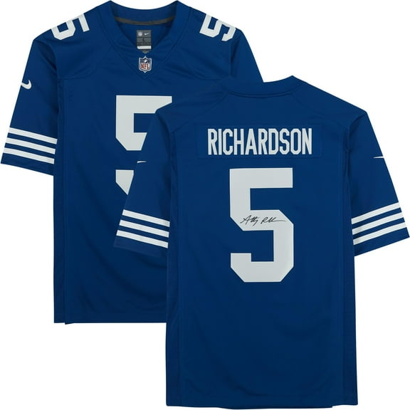 Anthony Richardson Indianapolis Colts Autographed Blue Alternate Limited Jersey - Fanatics Authentic Certified