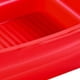 thumbnail image 4 of Revestimiento de silicona para bandeja de horno para cocinar de forma saludable y reutilizable en casa Olla freidora plegable roja con borde elevado y asas dobles, 4 of 5