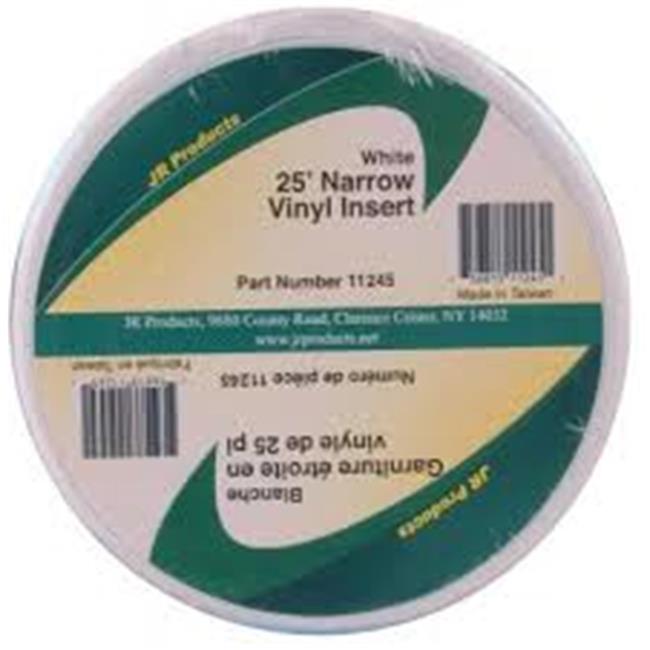 JR Products JRP11245 25 ft. Narrow Vinyl Insert - White - Walmart.com